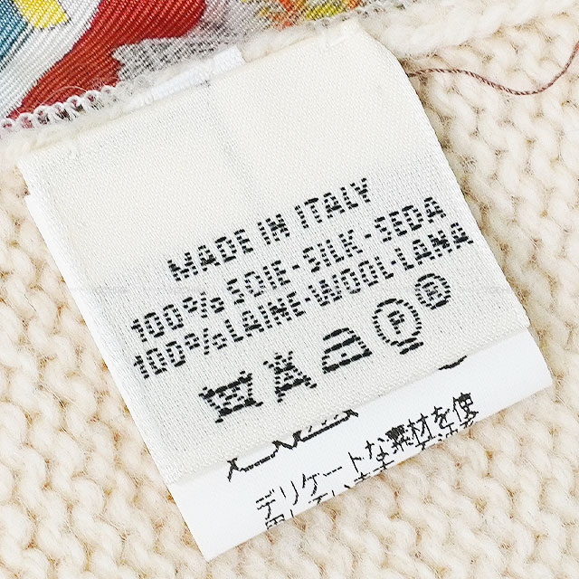 【美品】HERMES 90's マルジェラ期 リボン柄 タートルネックカットソー 美品】HERMES 90's マルジェラ期 リボン柄 タートルネック