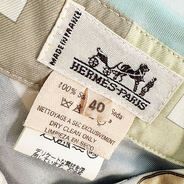 HERMES ブラウス HERMES - 美品 Vintage エルメス HERMES シャツ ブラウス ロング