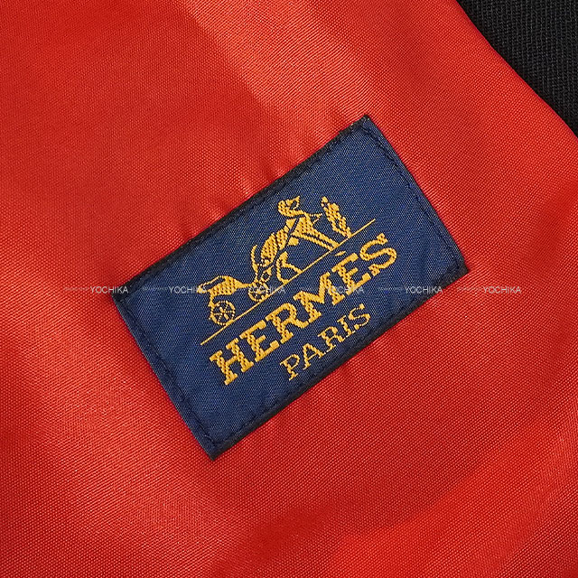 HERMES 美品 エルメス 乗馬ジャケット レディース カーキ系 黒