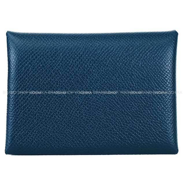 HERMES エルメス カードケース カルヴィ デュオ ヴェルソ ブルード