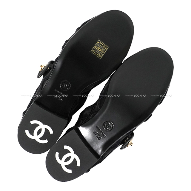 CHANEL バレエシューズ　デニム　グレー　37.5サイズ CHANEL(シャネル) バレエシューズ シルバー サイズ 37 1/2