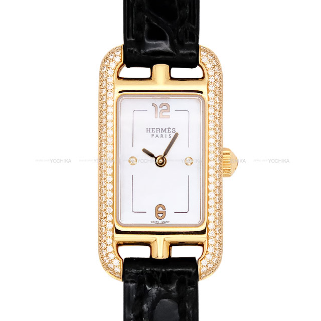 安い HERMES エルメス ベゼル三重ダイヤ 29mm PM ナンタケット 腕時計 時計