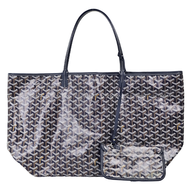 GOYARD ゴヤール ショルダーバッグ サンルイ GM ネイビー/ブルー PVC