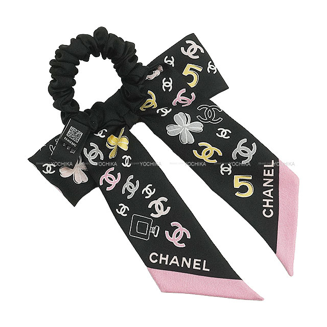Happy side★シャネルリボン CHANEL Coco CC Logo Ribbon Rhinestone Hair clip Accessories