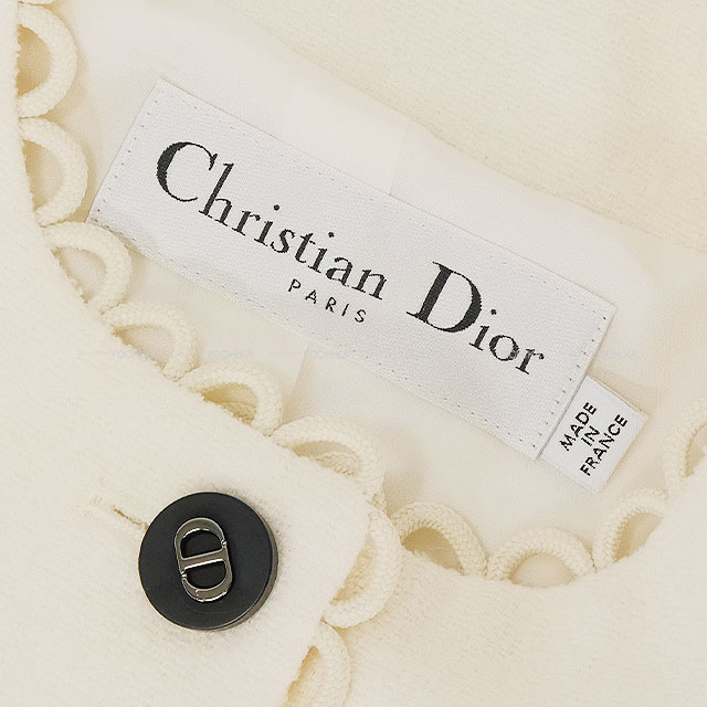 Dior ディオール ノーカラージャケット CDボタン クロップド