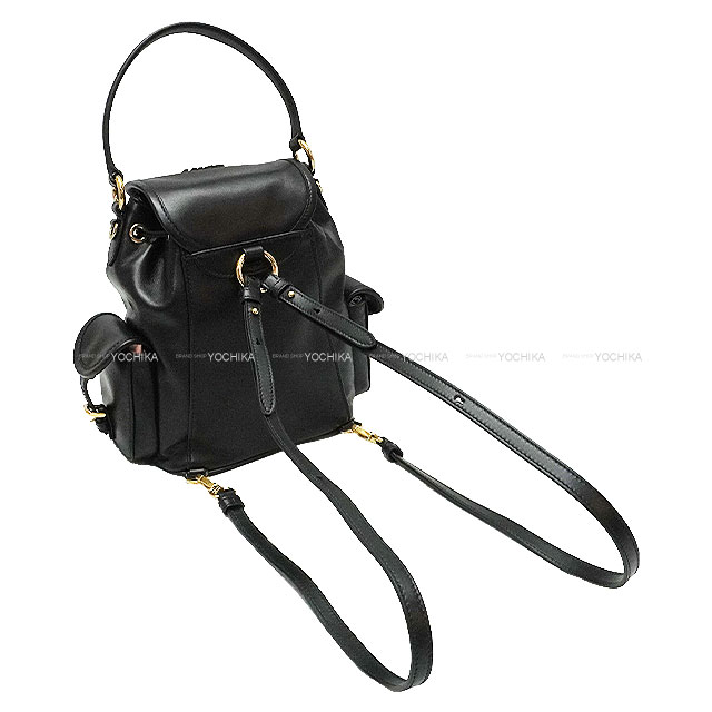 miumiu ミュウミュウ マテラッセ レザー リュックサック バックパック 黒 1000069616296-11.jpg