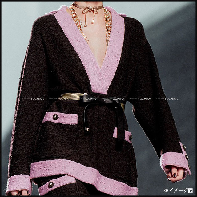 CHANEL シャネル ニット ヴィンテージ 42 Used Chanel Knit Cardigan Tops Knit Sweater Women Size 42