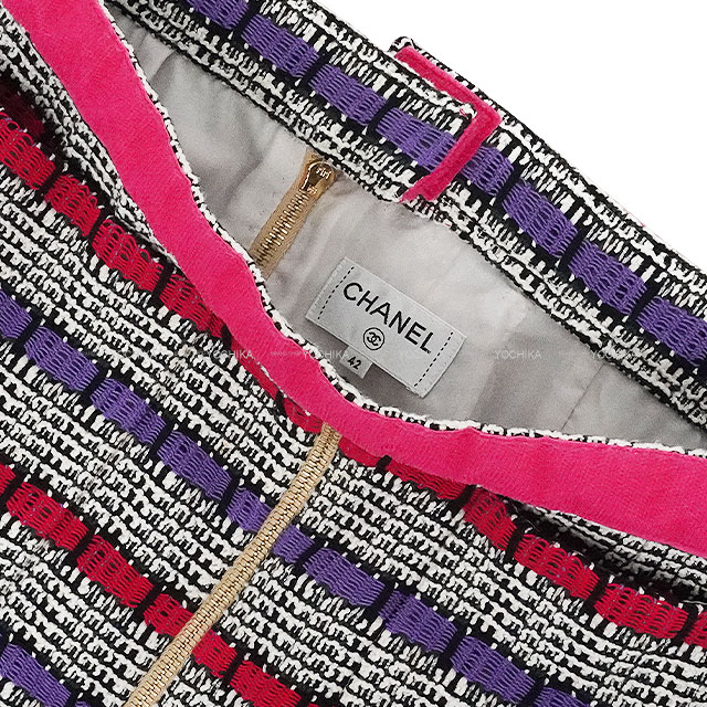 CHANEL シャネル スカート パープル/紫 シルク #38 CHANEL シャネル マトラッセ トップハンドル AS2431 パープル