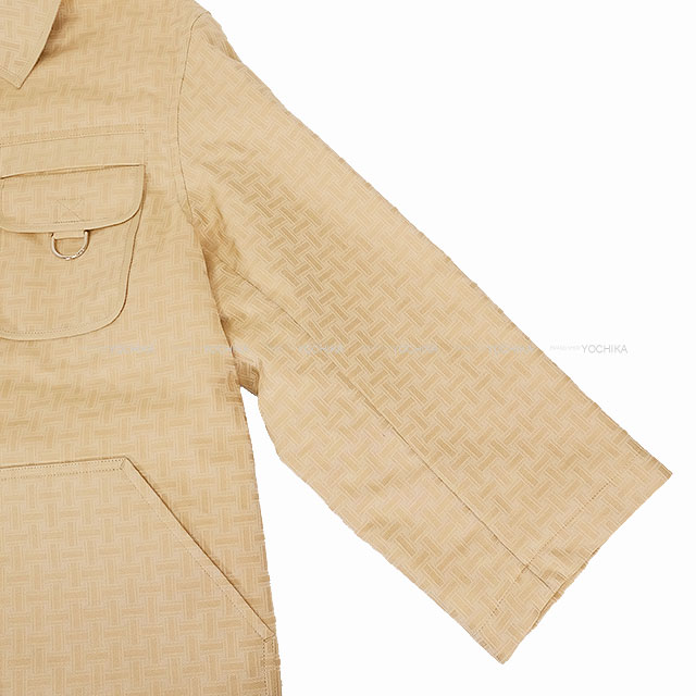 HERMES エルメス Hモザイク ベルト付 サファリ ジャケット
