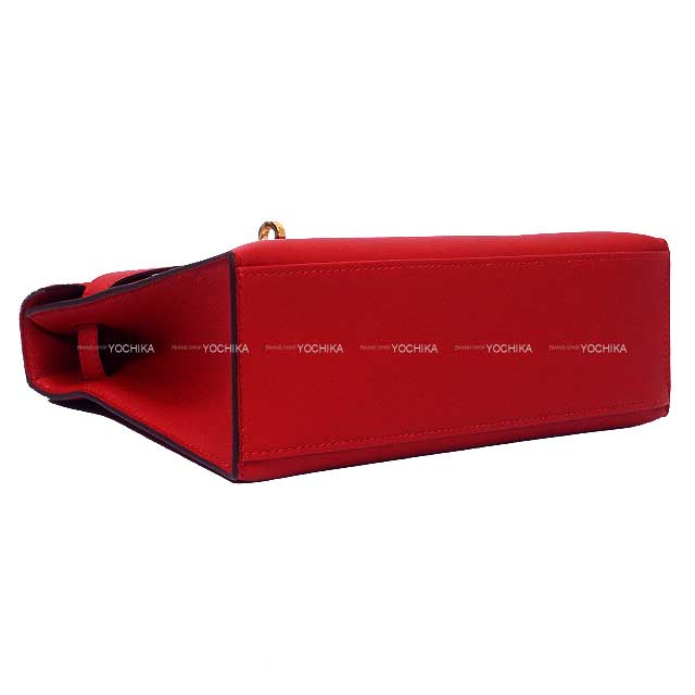 HERMES エルメス ハンドバッグ ポシェットケリー ルージュラデュ