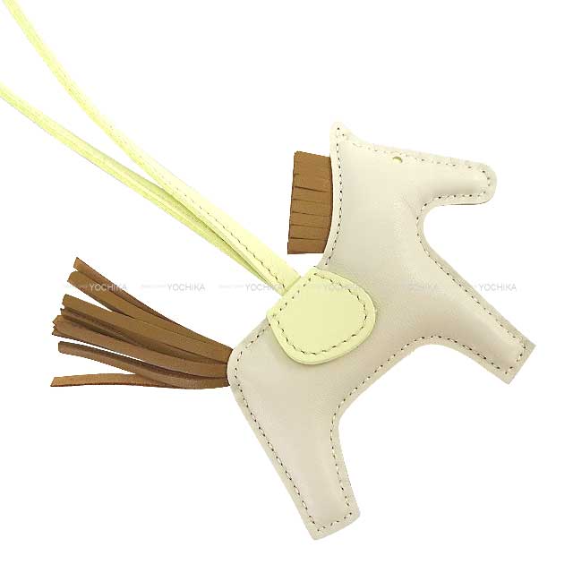 HERMES エルメス バッグチャーム ロデオ PM クレ/クラフト/ジョーヌ