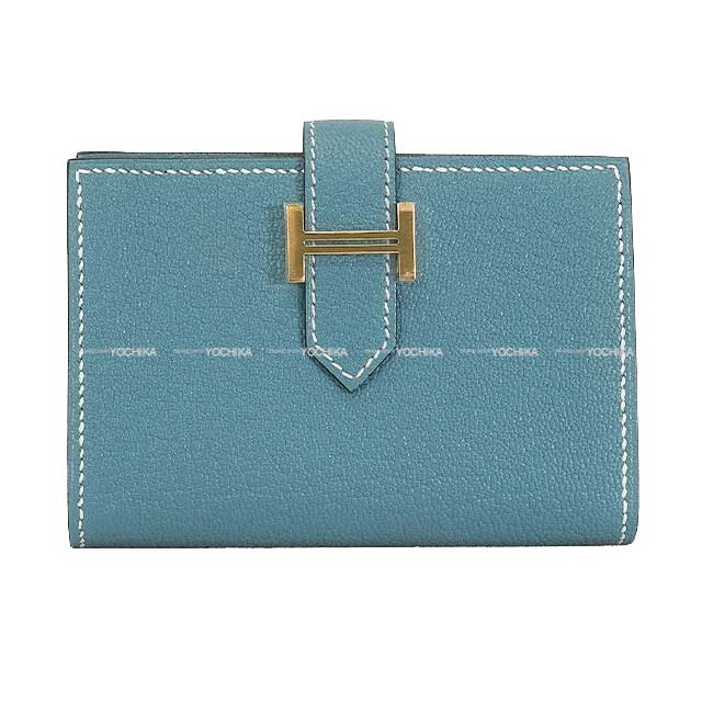 ◇HERMES ソミュールディアンヌ キーケース ブルー 6連 箱付き HERMES エルメス カードケース ベアン カードケース ニュー