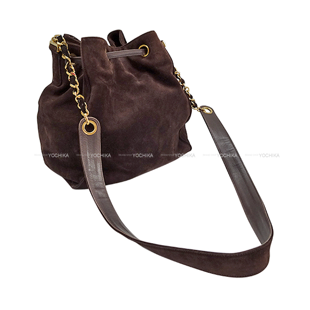 CHANEL ショルダーバッグ ブラウン CHANEL】シャネル マドモアゼル ショルダーバッグ レザー