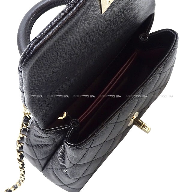 CHANEL シャネル ショルダーバッグ マトラッセ ココハンドル トップ