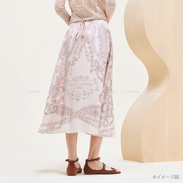 2025年春夏 HERMES エルメス ロングスカート フレア ブリッド