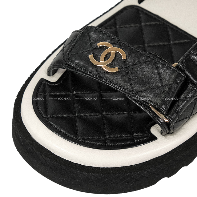 CHANEL シャネル サンダル スポーツ ロゴ ココマーク マトラッセ