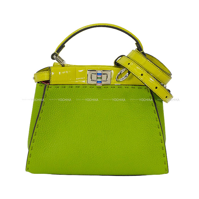 〈希少色〉FENDI マンマバケット セレリア ハンドバッグ ライムグリーン 楽天市場】【バッグ】FENDI フェンディ マンマバケット