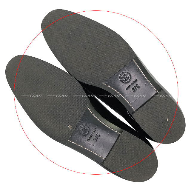 CHANEL シャネル ローファー モカシン ココマーク 黒 (ブラック