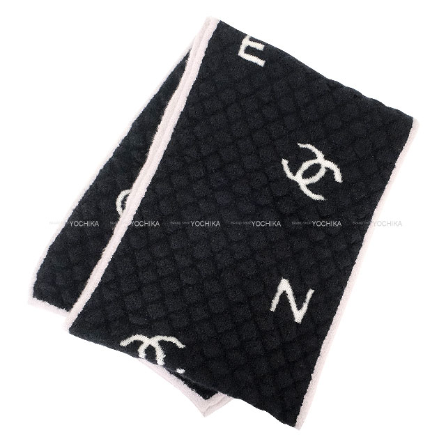 V　CHANEL ロゴ入りリバーシブルマフラー 2024年秋冬 CHANEL シャネル マフラー リバーシブル ココマーク