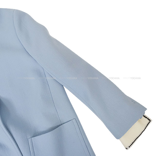 2017年 Miu Miu ミュウミュウ ステンカラーコート スパンコール襟