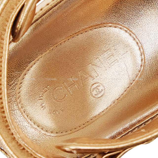 CHANEL シャネル サンダル チェーン ココマーク マトラッセ
