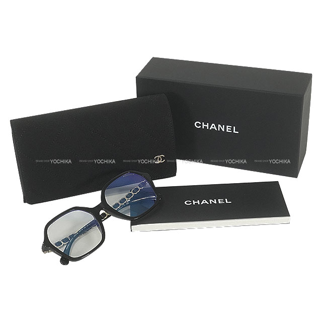 CHANEL ブラック スクエア サングラス　ヴィンテージ　シャネル CHANEL シャネル サングラス スクエア シェイプ ココマーク