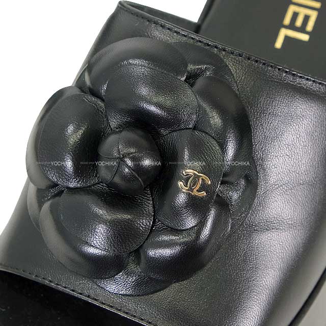 【希少】シャネル・ミュール・サンダル・ココマーク・ベージュ・23.5cm相当 2024年 CHANEL シャネル サンダル ココマーク カメリア