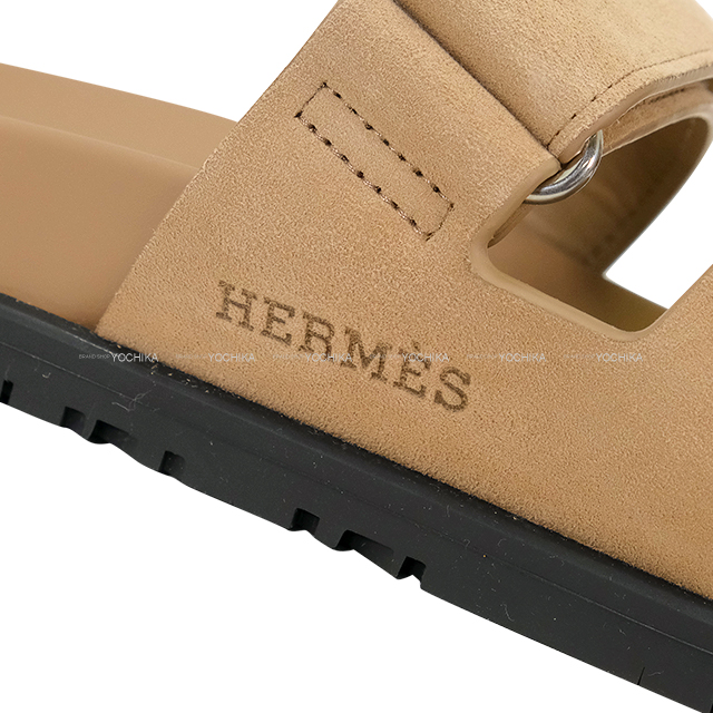 HERMES エルメス サンダル シプレ ベージュサーブル シェーブル