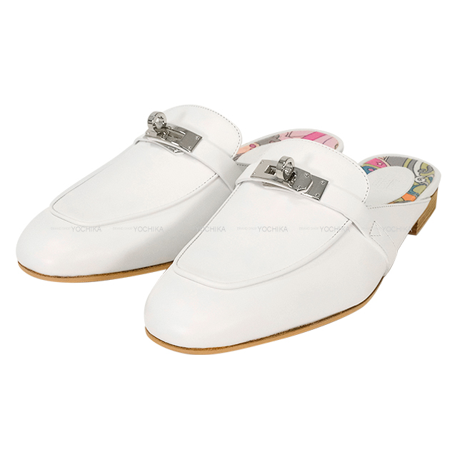 HERMES　エルメス　ミュール　オズ　38　ケリーバックル　ボア　今季シューズ HERMES エルメス サンダル ミュール オズ ケリーバックル