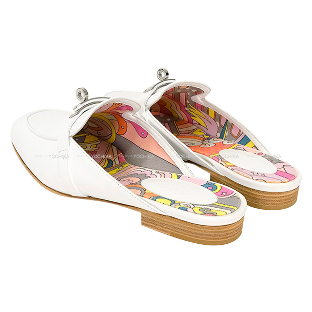 HERMES エルメス サンダル ミュール オズ ケリーバックル フォーヴル