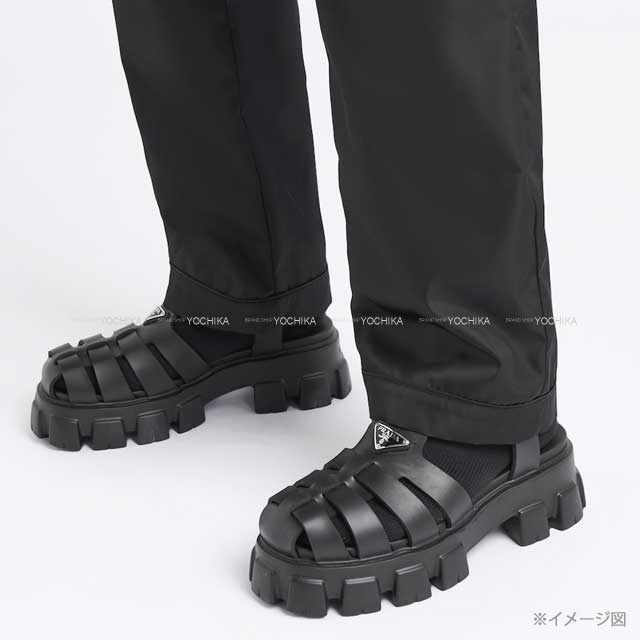 PRADA モノリス ラバー サンダル 28センチ PRADA モノリス ラバー サンダル 28センチ PRADA プラダ モノリス