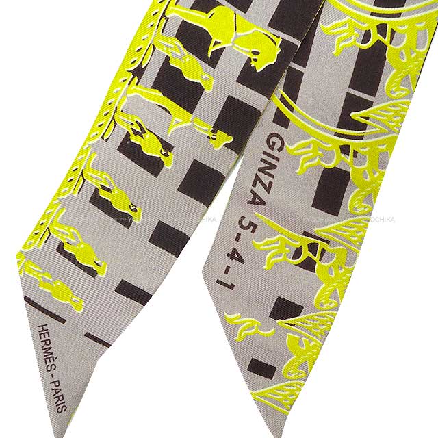 ☆HERMES☆エルメス ツイリー 銀座店10周年記念モデル 限定品 エルメス ツイリー エルメス銀座店10周年記念 2本セット