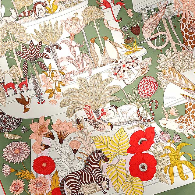 2024年 春夏 HERMES エルメス スカーフ カレ90 プレシャス パラダイス