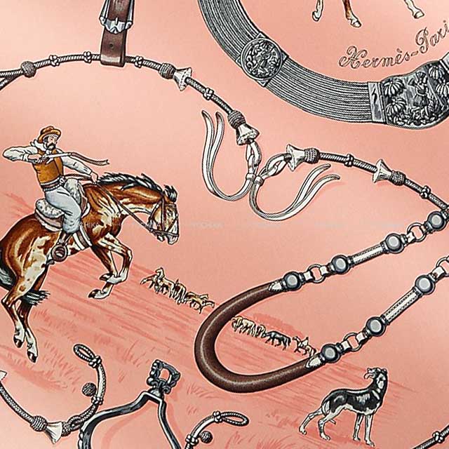 2023年秋冬 HERMES エルメス スカーフ カレ70 パンパ ローズプードル  