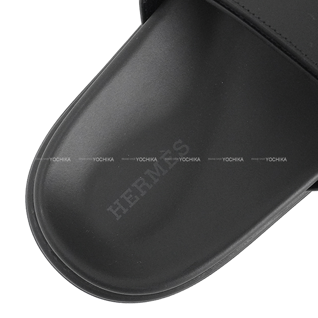 エルメス　HERMES シプレ　37 サンダル　ブラック　24 HERMES エルメス サンダル シプレ 黒 (ブラック) カーフ 24cm