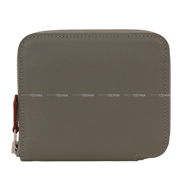 新品エルメス　アザップロング シルクイン　エヴァーカラー　グリメイヤー　W刻印 HERMES エルメス 二つ折り財布 アザップ シルクイン コンパクト