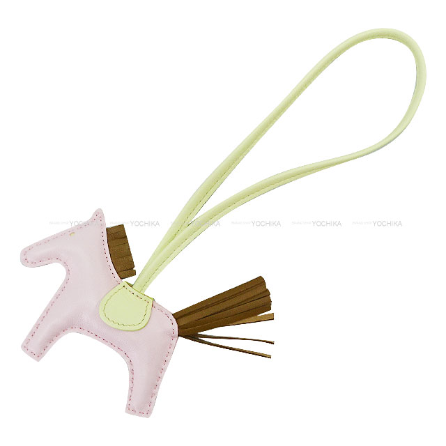 HERMES エルメス バッグチャーム ロデオ PM ローズダーリン