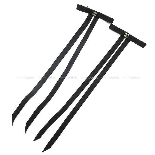 2025年春夏 CHANEL シャネル バレッタ ヘアピン ココマーク 黒