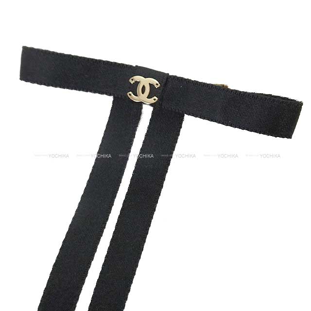 CHANEL シャネル バレッタ リボン ココマーク ヘアピン ゴールド 2025年春夏 CHANEL シャネル バレッタ ヘアピン ココマーク 黒