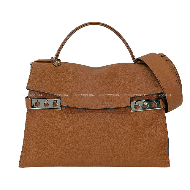 Delvaux デルヴォー ハンドバッグ タンペート L タン ダービーグレイン