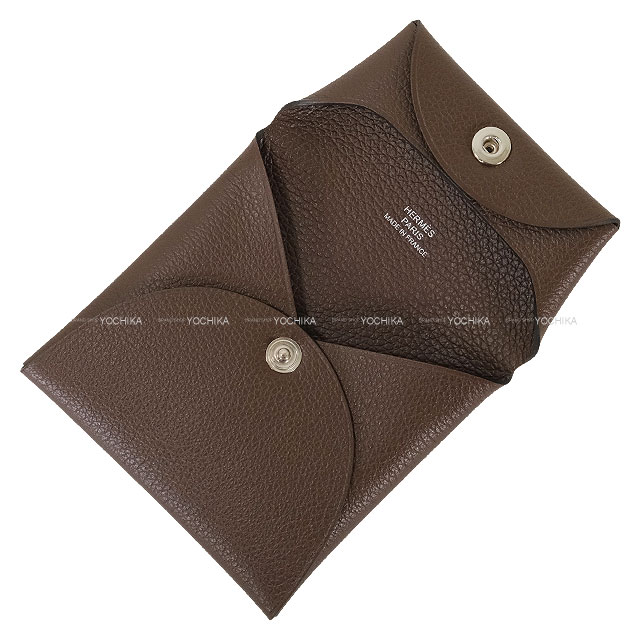HERMES エルメス バスティア モーヴペール シルバー金具 コインケース 名東】【HERMES】エルメス バスティア ヴェルソ コインケース