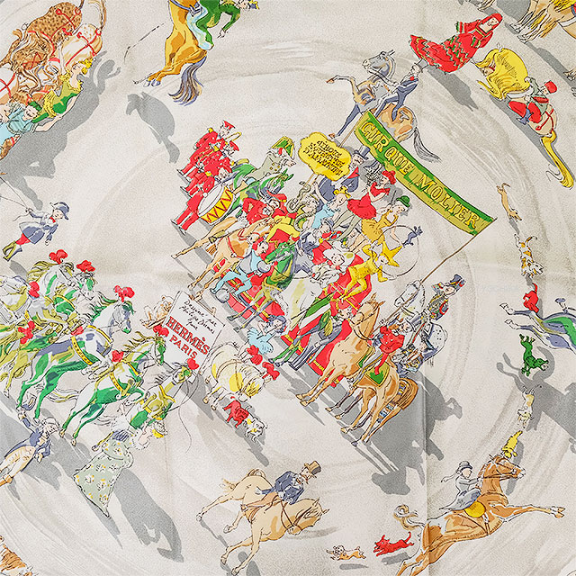 HERMES エルメス 長袖シャツ ヴィンテージ 総柄 パレード モリエ