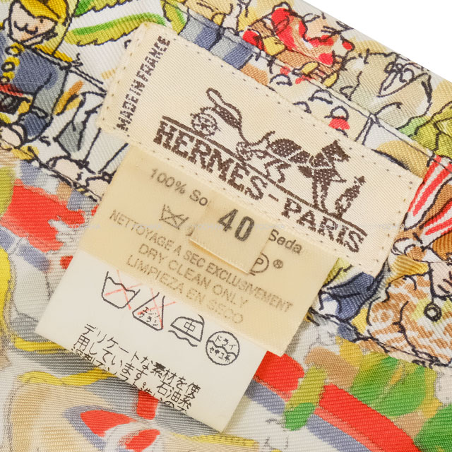 HERMES エルメス 長袖シャツ ヴィンテージ 総柄 パレード モリエ