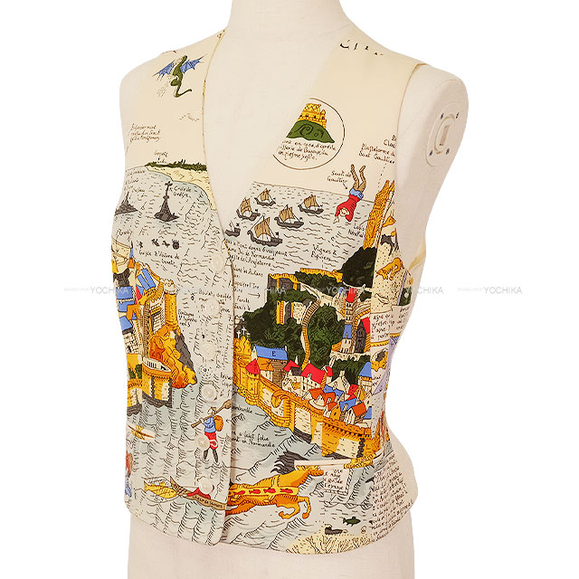 HERMES エルメス ベスト ヴィンテージ ポケット モンサン