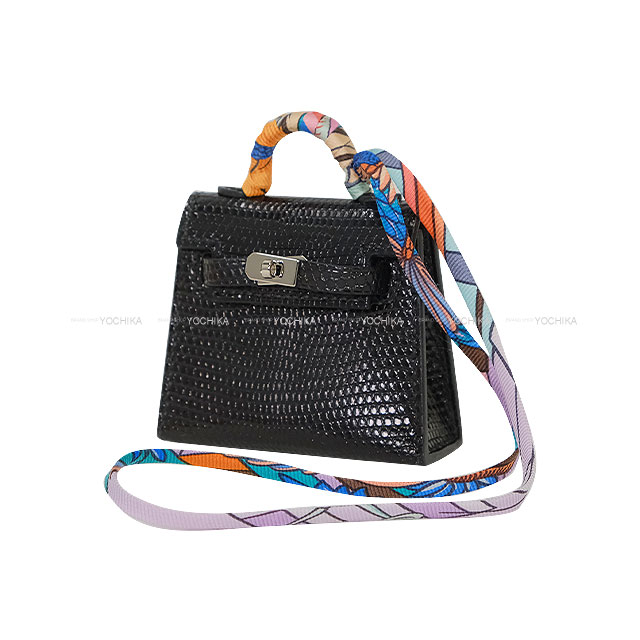 HERMES エルメス バッグチャーム ケリートゥイリー 黒 (ブラック