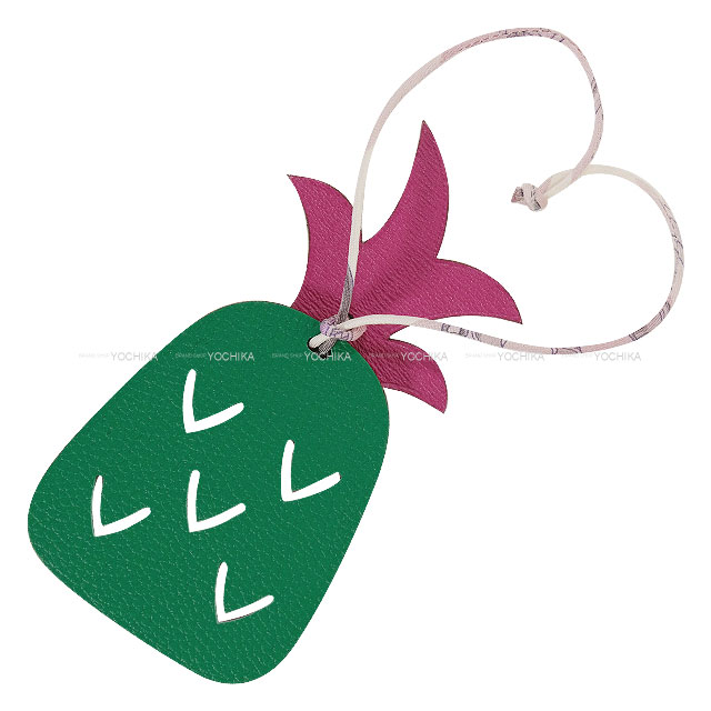 HERMES エルメス バッグチャーム プティアッシュ パイナップル