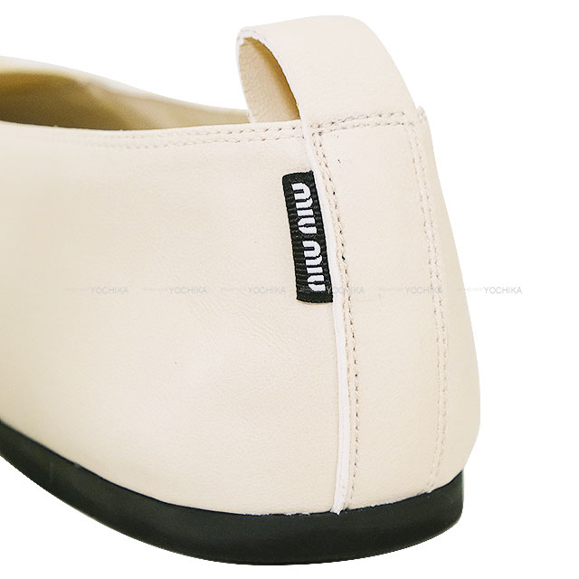 MIUMIU フラットシューズ　38サイズ Miu Miu ミュウミュウ フラットシューズ エラン バレリーナ #38
