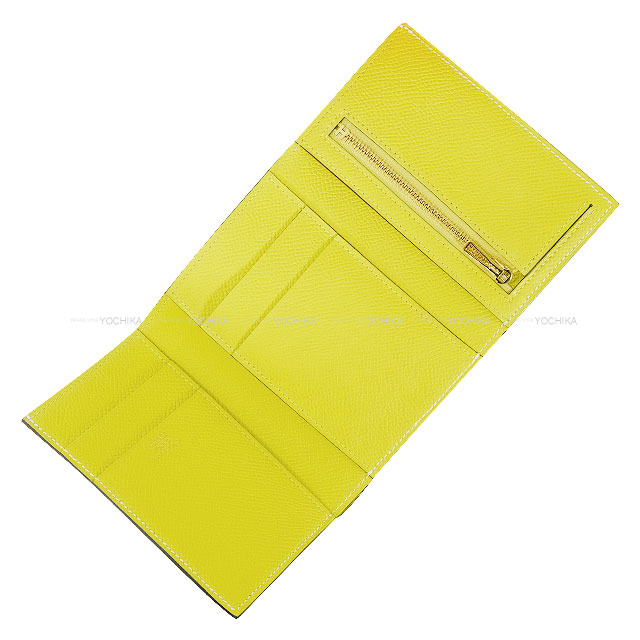 HERMES エルメス 三つ折り財布 ベアンコンビネ ヴェルソ ナタ