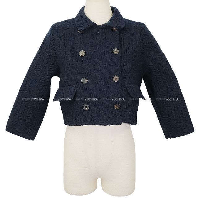 miu miu ネイビー テーラードジャケット miu miuのテーラード