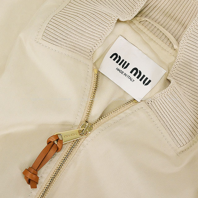 Miu Miu ミュウミュウ ブルゾン パナマコットン クロップド ジャケット